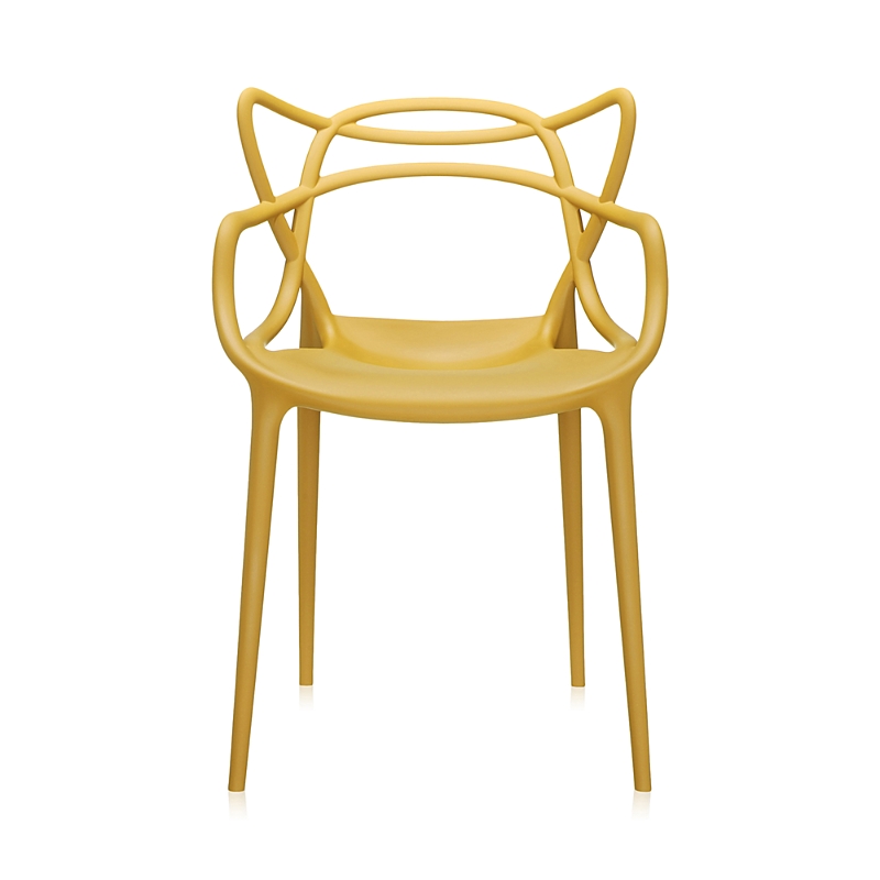 Shop Kartell Masters Dining Chair, Set Of 2 In Mustard