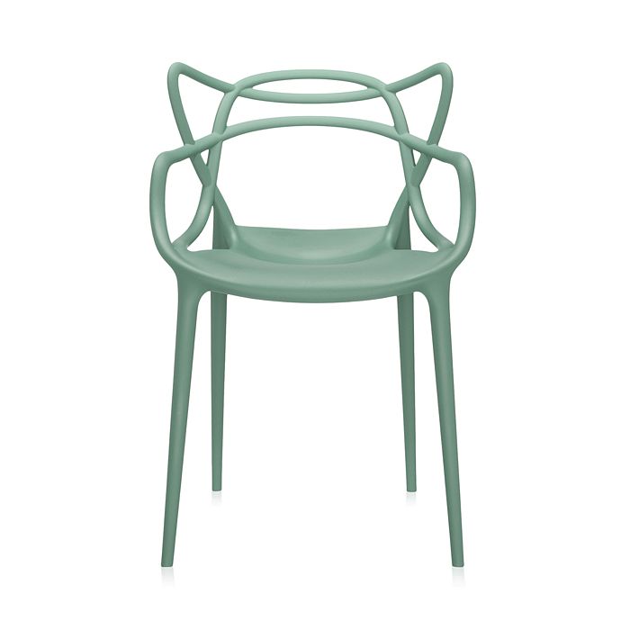 Kartell Masters Dining Chair, Set Of 2 In Sage Green