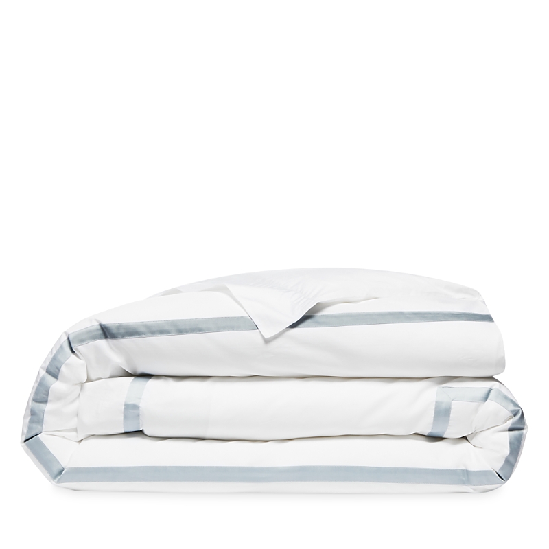 Matouk Lowell Duvet Cover In Pool