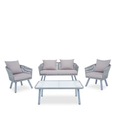 Belmi 4-Piece Outdoor Rope Living Set
