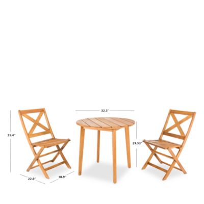 Bruna 3-Piece Outdoor Bistro Set