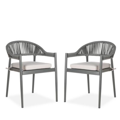 Safavieh - Greer Outdoor Stackable Rope Chair, Set of 2