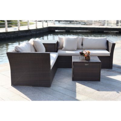 Welch Outdoor Living Sectional Set with Storage