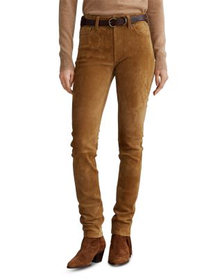 Ralph lauren suede pants online