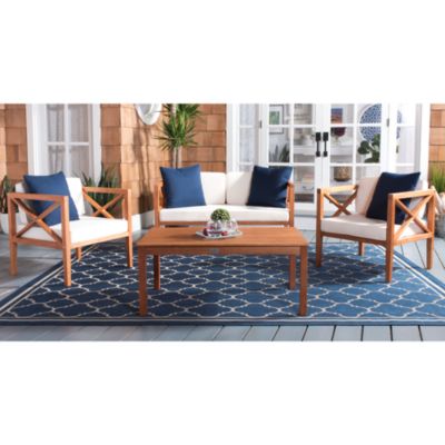 Nunzia 4 Piece Outdoor Living Set with Accent Pillows