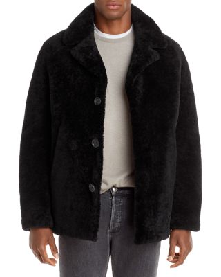 yves salomon shearling coat mens