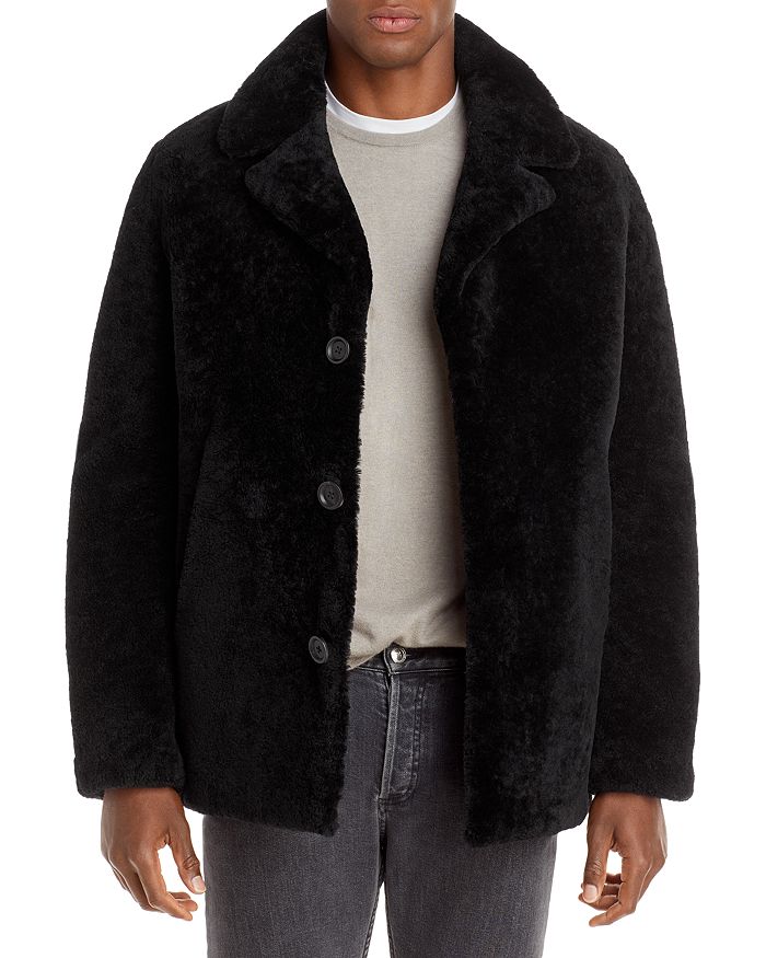chauffør tag på sightseeing Cirkus Yves Salomon Single Single Breasted Shearling Jacket - 150th Anniversary  Exclusive | Bloomingdale's