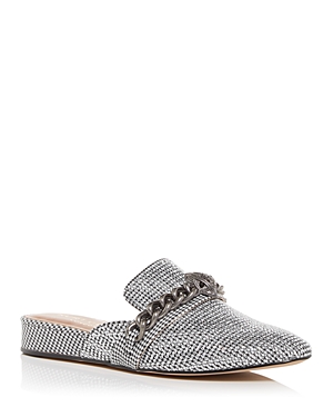 Kurt Geiger Women's Chelsea Mini Stud Mules In Silver