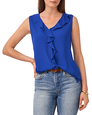 Vince Camuto Ruffled Blouse In Vivid Blue