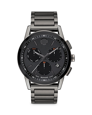 Movado Museum Sport Chronograph, 43mm In Black/gray
