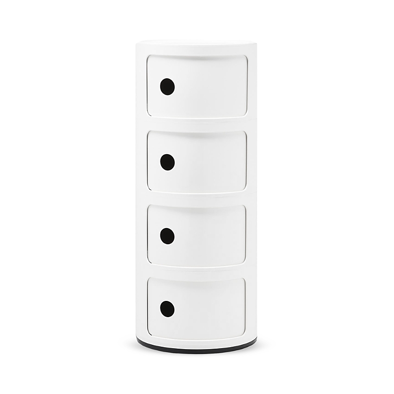 Shop Kartell Componibili Colors 4 Tier Storage Tower In White