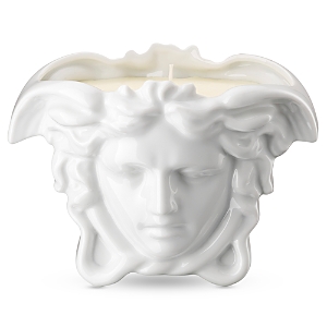 Shop Versace Medusa Grande Scented Candle In White