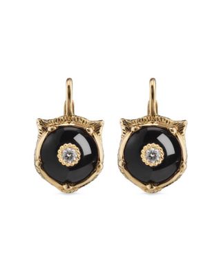 Gucci 18K Yellow Gold Le Marché Des Merveilles Onyx & Diamond