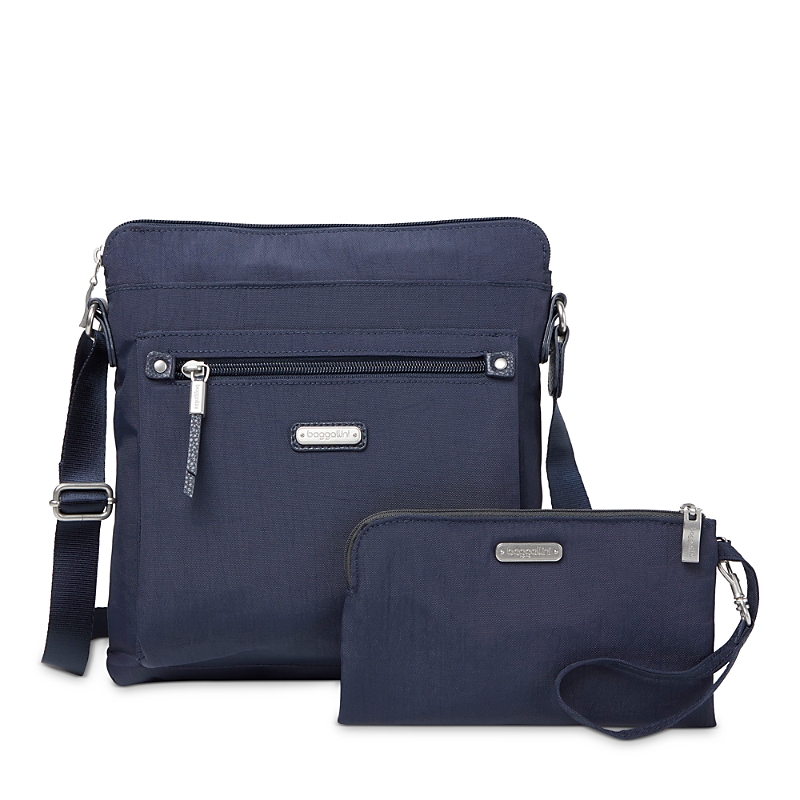 Baggallini New Classic Go Bag With Rfid Phone Wristlet In French Navy