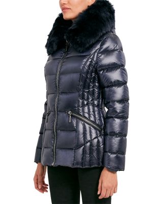 Nikki Shearling Trim Puffer Coat