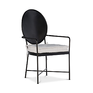 Hooker Furniture Ciao Bella Metal Arm Chair In Black/white