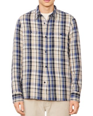 mens cotton check jacket