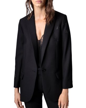 ジャケット ZADIG&VOLTAIRE VIVA STRASS WESTERN BLAZER Zadig & Voltaire Viva Strass Western Blazer | Neiman Marcus