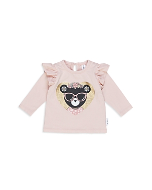 Huxbaby Girls' Floral Huxbear Ruffle Top - Baby In Rose