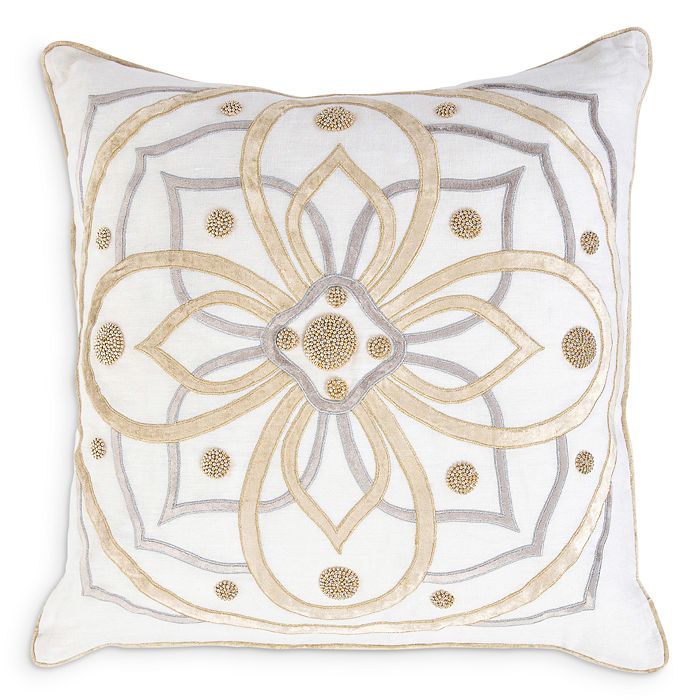 Juliska Berry & Thread Gold & Silver Pillow, 22" x 22" Bloomingdale's