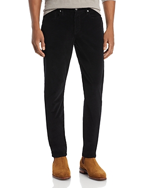 Frame L'homme Skinny Fit Corduroy Five Pocket Pants In Noir