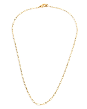 Oval Link Chain Convertible Necklace, 18