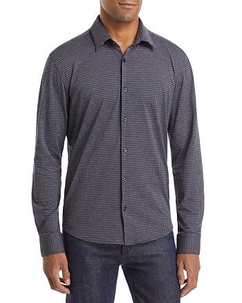HUGO Ermo Check Slim Fit Button Down Shirt | Bloomingdale's