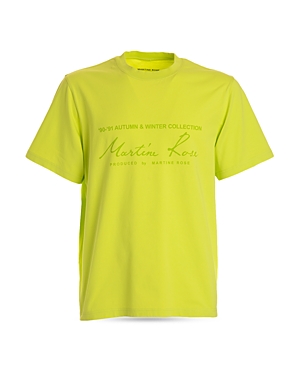 Martine Rose Graphic Logo Tee In Apple Green