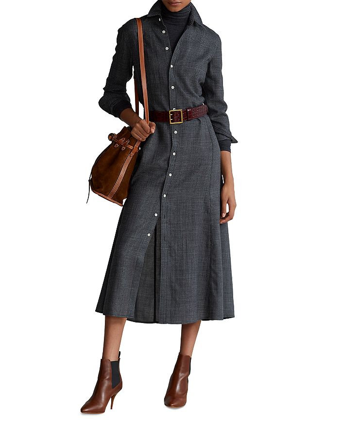 Ralph lauren plaid shirt dress bloomingdale s