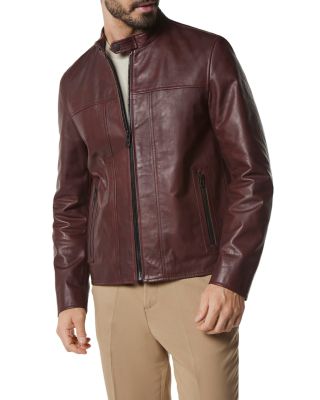 andrew marc summit leather bomber jacket