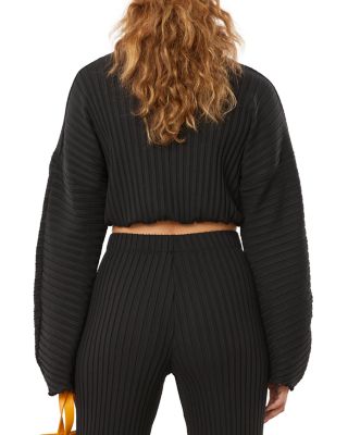 【新品タグ付】 SIMON MILLER リブニットショーツ ブラック SIMON MILLER Zippie Ribbed Crop Top | Bloomingdale's