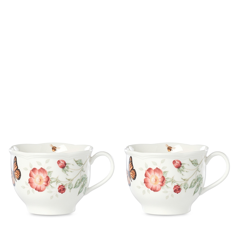 Lenox Butterfly Meadow Latte Mug Set, Set Of 2 In Multi
