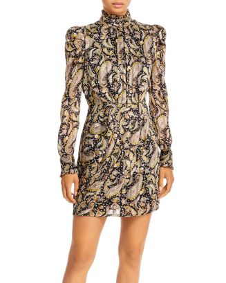 AQUA Puffed Shoulder Mini Dress - 100% Exclusive | Bloomingdale's