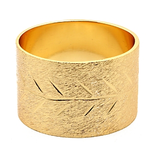 Aman Imports Metal Cylinder Napkin Ring - 100% Exclusive In Gold