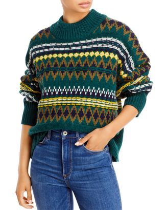 Rag & Bone Willow good fair isle V-neck cardigan