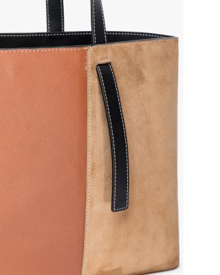 STAUD Shoko Leather & Suede Tote Bag | Bloomingdale's