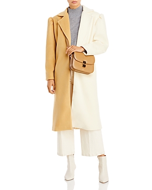 Aqua x Scout the City Belted Two Tone Coat - 100% Exclusive