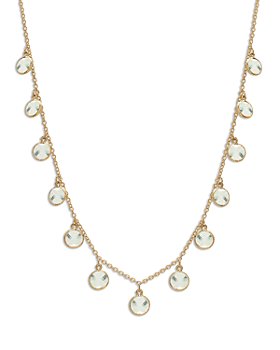 Bloomingdale's - Prasiolite Droplet Statement Necklace in 14K Yellow Gold, 17" - 100% Exclusive