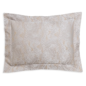 Frette Pitone Jacquard Sham, Standard - 100% Exclusive In Savage Beige/milk