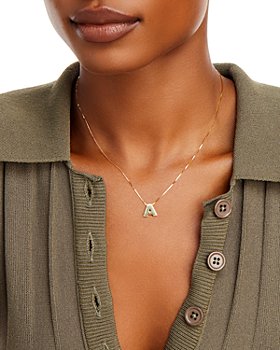 14kt Gold Initial Necklaces - Bloomingdale's