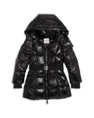 Sam Girls' Soho Belted Down Puffer Jacket - Little Kid In Caviar