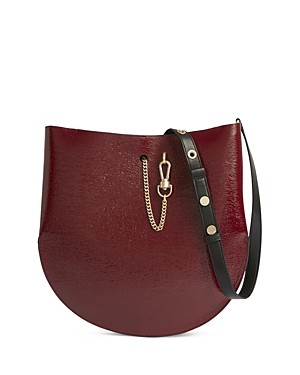 ALLSAINTS BEAUMONT SMALL LEATHER HOBO,WB032X