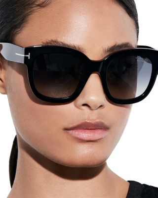 スタイリッシュ★TOM FORD Beatrix 52mm 偏光スクエアサングラス TOM FORD Beatrix 52MM Polarized Lens Square Sunglasses