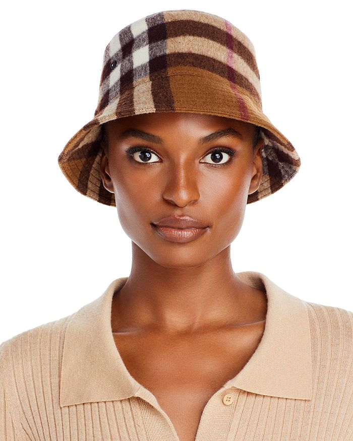 Burberry Signature Check Wool Bucket Hat | Bloomingdale's