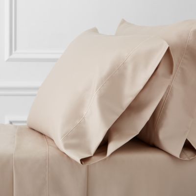500TC Sateen Wrinkle-Resistant Standard Pillowcase, Pair - Exclusive