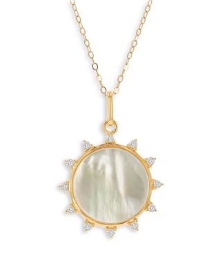 pearl sun necklace