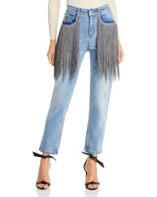 fringe leg jeans