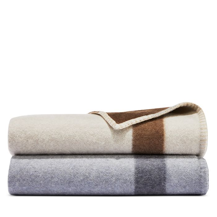 Sofia Cashmere Double Face Border Stripe Throw Bloomingdale s