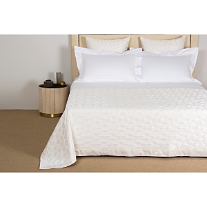 Frette Lux Tile Coverlet, Queen In Milk