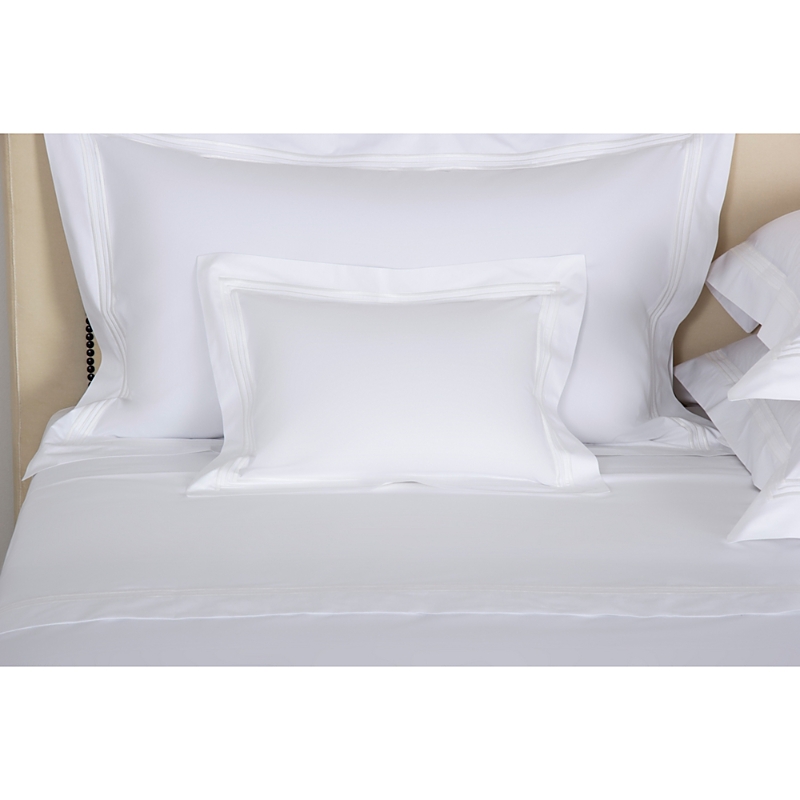 Frette Triplo Poplin Boudoir Sham In White/milk
